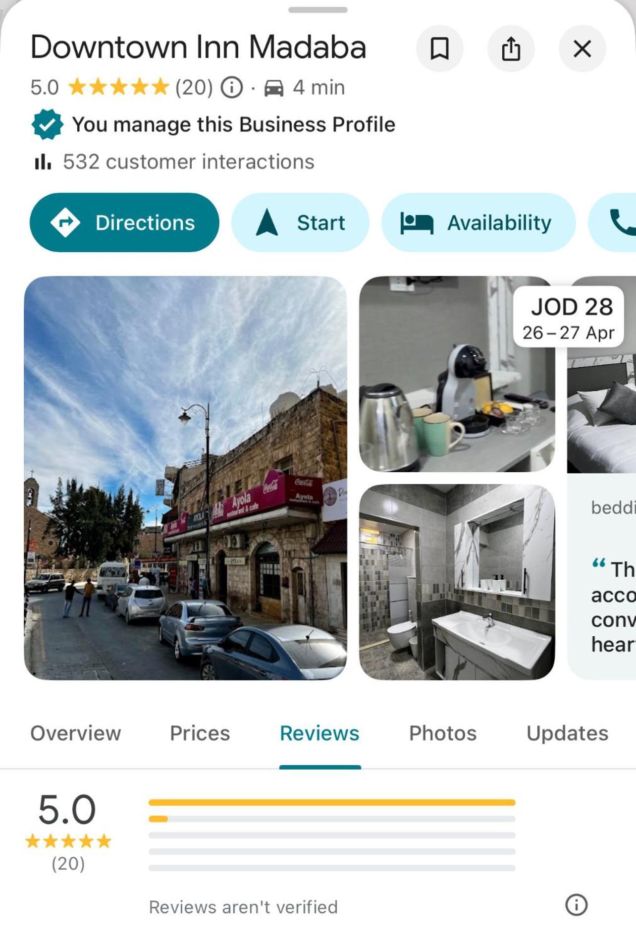 Downtown Inn 마다바 외부 사진